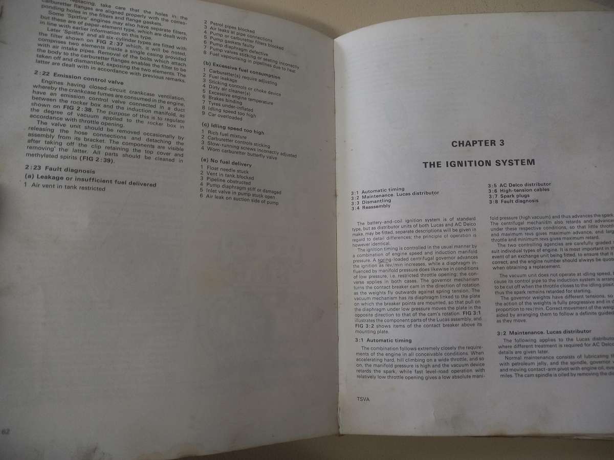 Triumph Spitfire / Vitesse Autobook 1962 / 1966