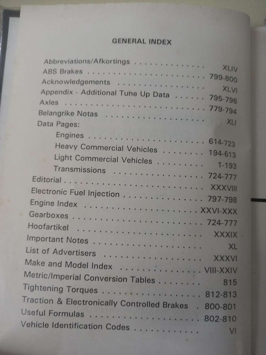 Commercial Vehicle Data Digest 94/95