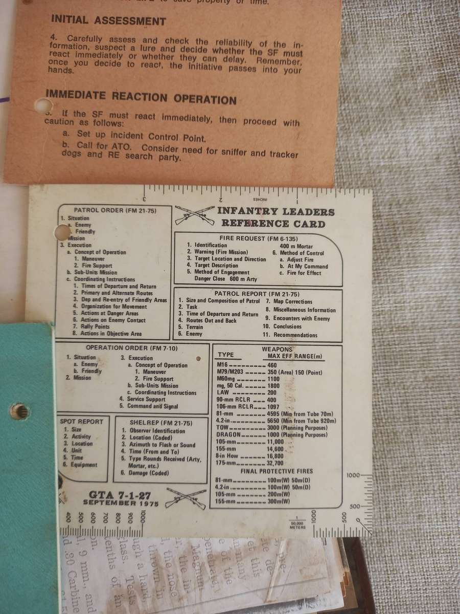 British Royal Commandos, Rhodesian SAS, SA Recces. - various items / training file