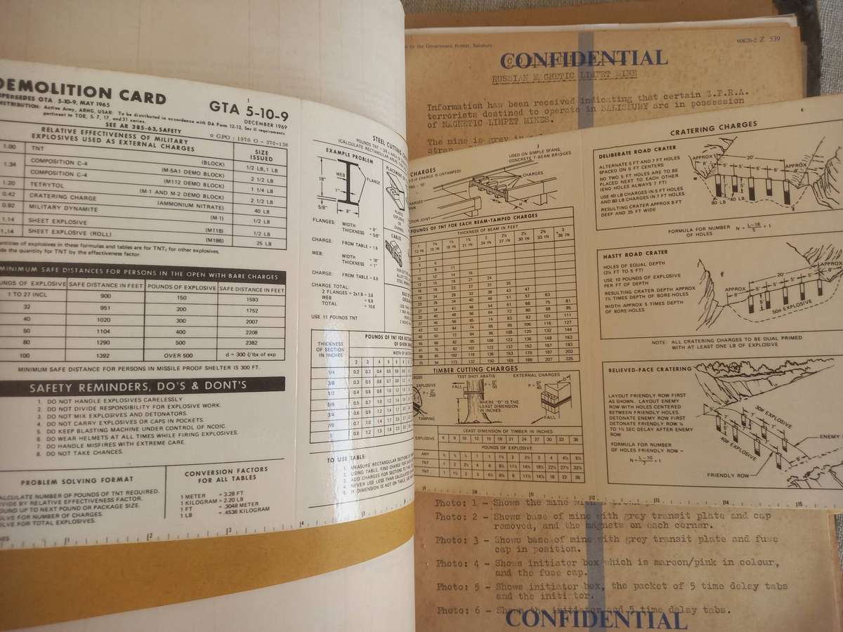 British Royal Commandos, Rhodesian SAS, SA Recces. - various items / training file