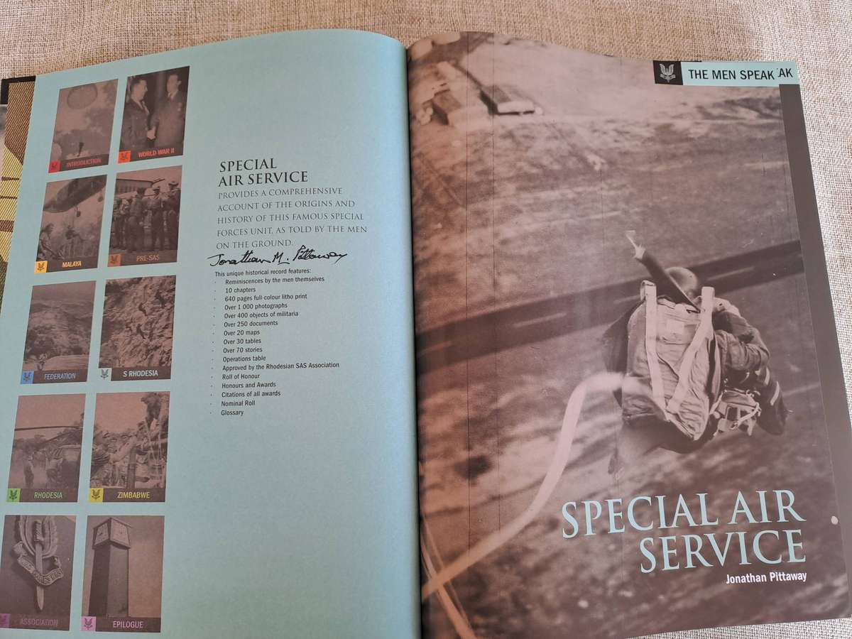 SPECIAL AIR SERVICE: SAS : The Men Speak (Hardcover) - Jonathan Pittaway *SIGNED*