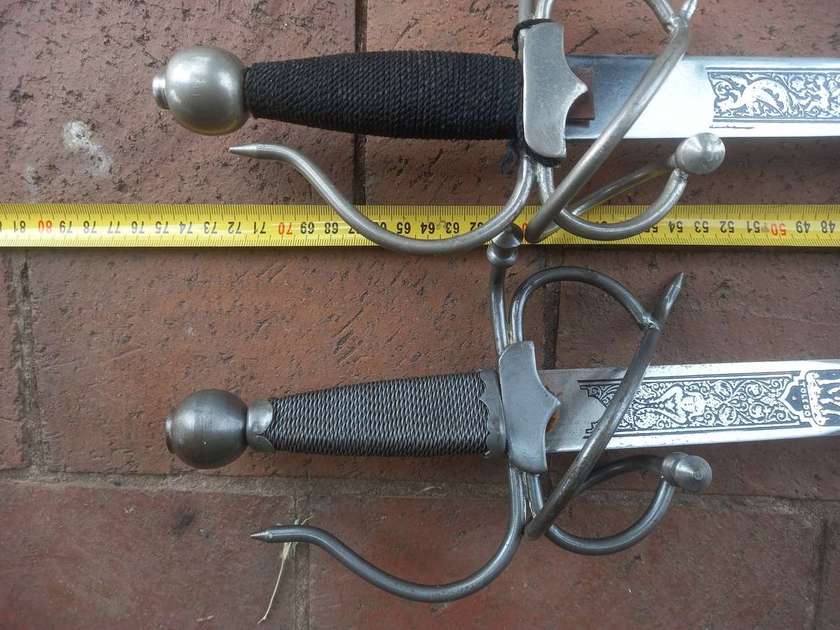 Pair of Colada Del Cid Swords from Toledo Spain