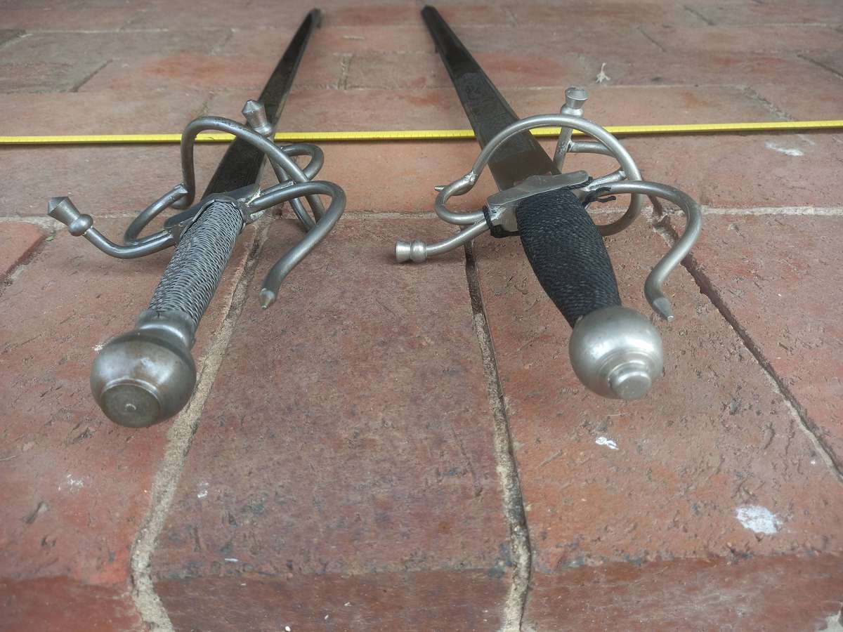 Pair of Colada Del Cid Swords from Toledo Spain