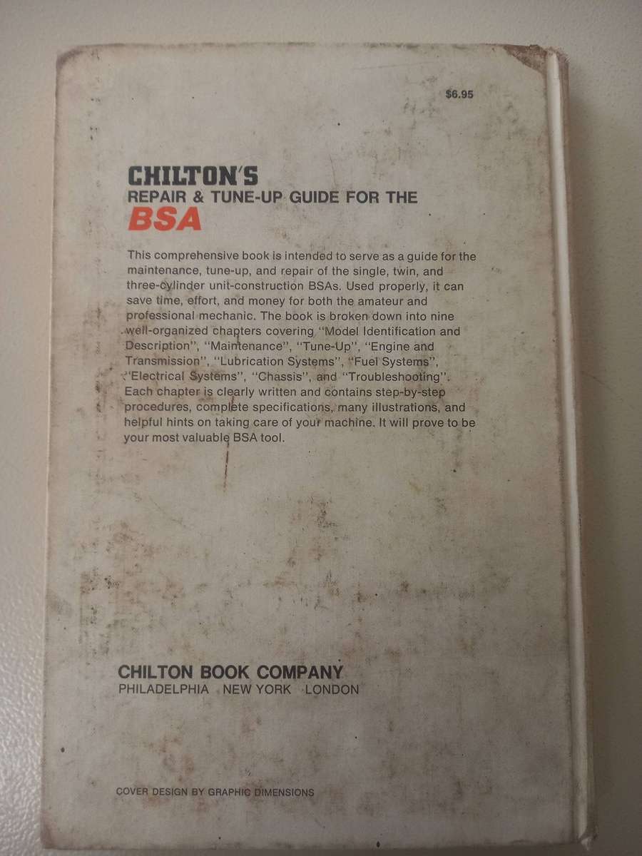 BSA Repair and Tune-up Guide - Chilton's