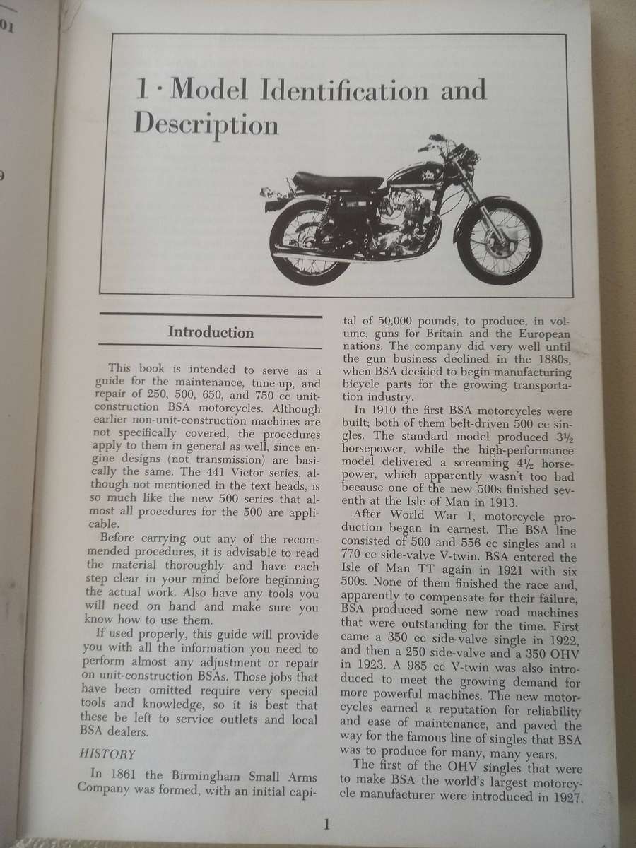 BSA Repair and Tune-up Guide - Chilton's