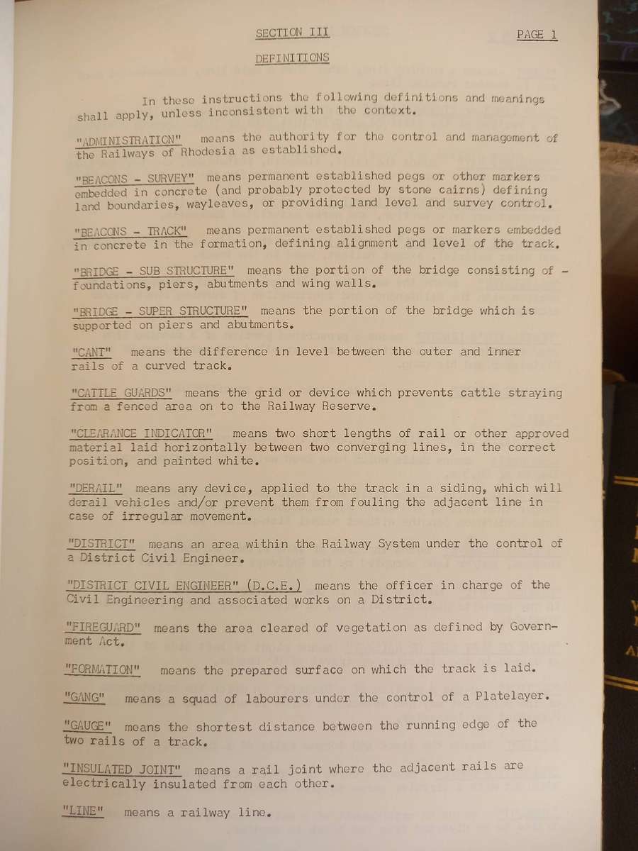 Rhodesia Railways - Permanent Way Handbook - 1972