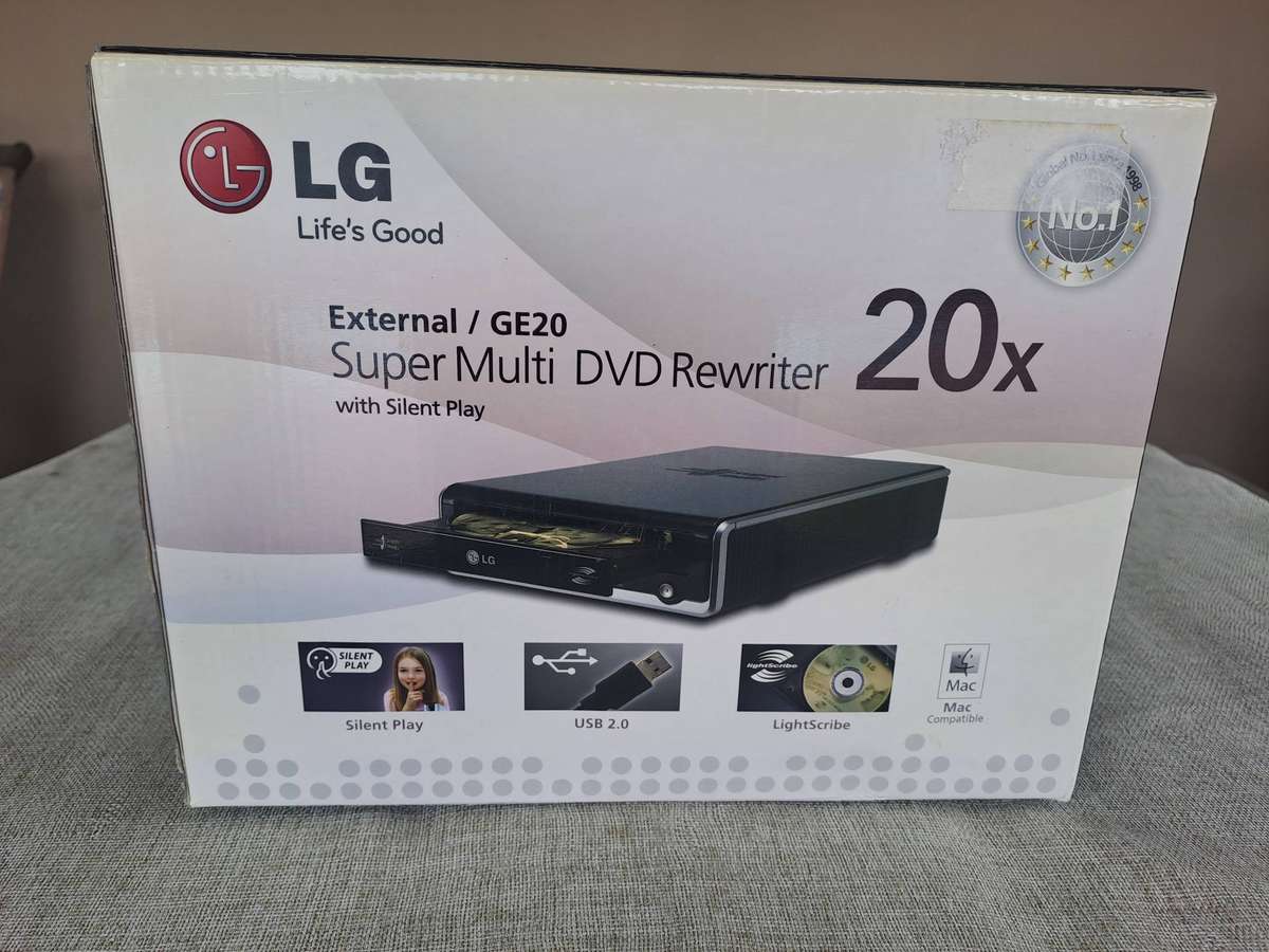 LG DVD Rewriter 20X External / GE20