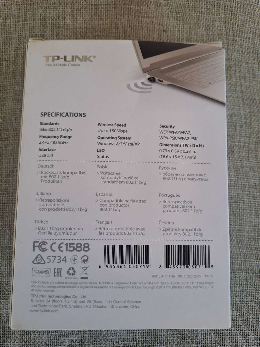 Wireless USB Adapters x 2 and TP-Link Nano USB Adapter
