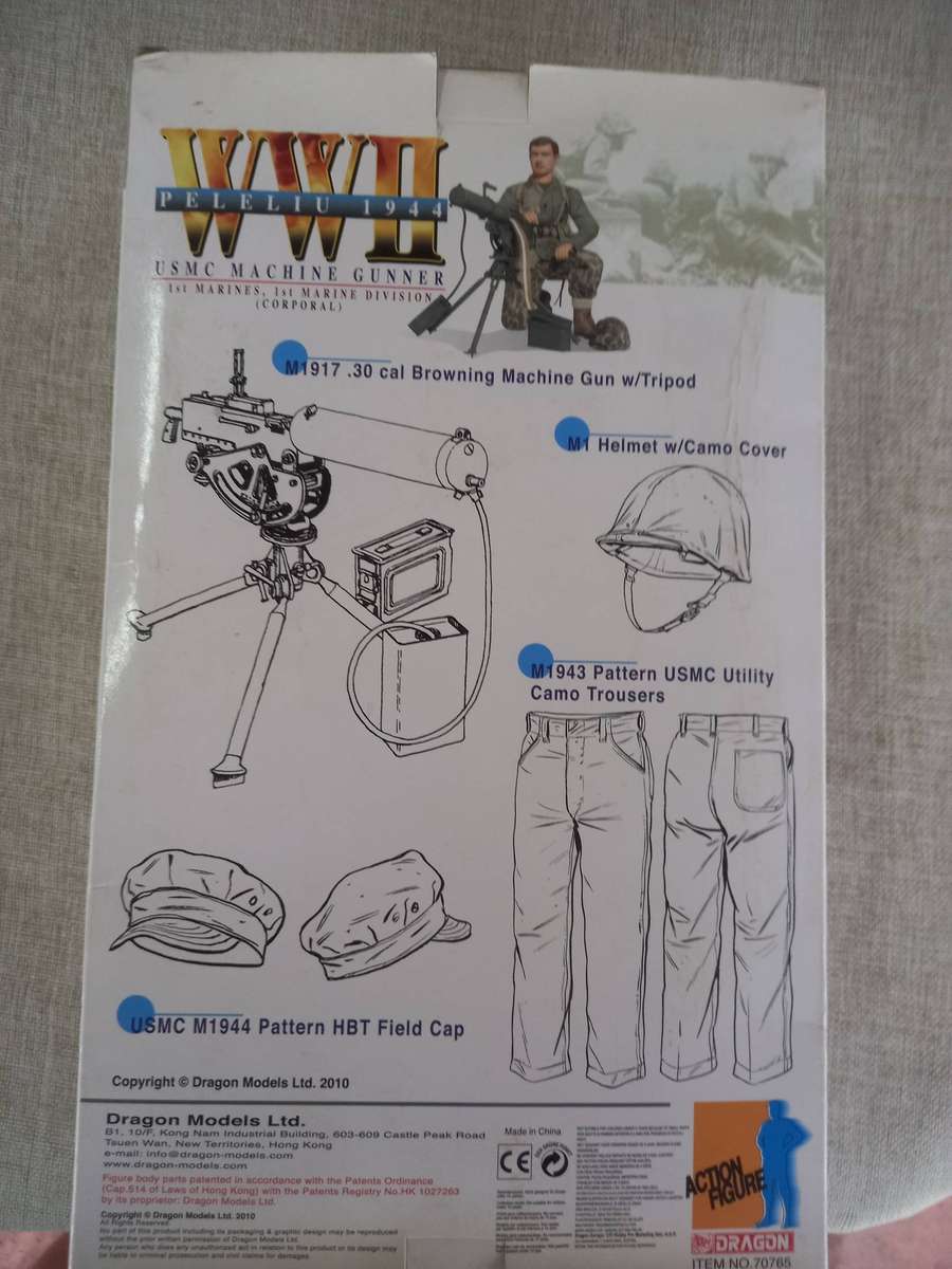 Dragon 1/6 Scale WWII Eric Stark USMC Machine Gunner 12