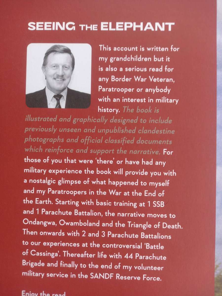 SEEING THE ELEPHANT - The Battle Diaries of Col Lewis "Lew" Gerber . 3 Para Bn, SADF