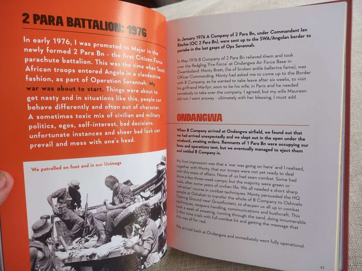 SEEING THE ELEPHANT - The Battle Diaries of Col Lewis "Lew" Gerber . 3 Para Bn, SADF