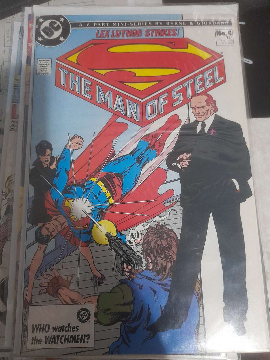 man of steel 1986 no:4 comic book lex luthor strikes