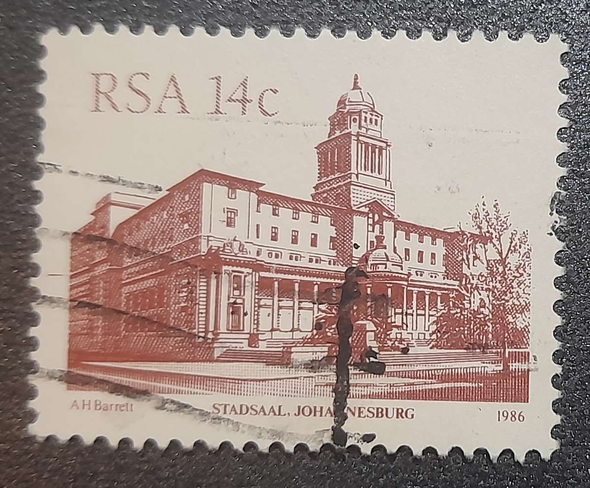 South Africa  Stadsaal Johannesburg 1986 Stamp