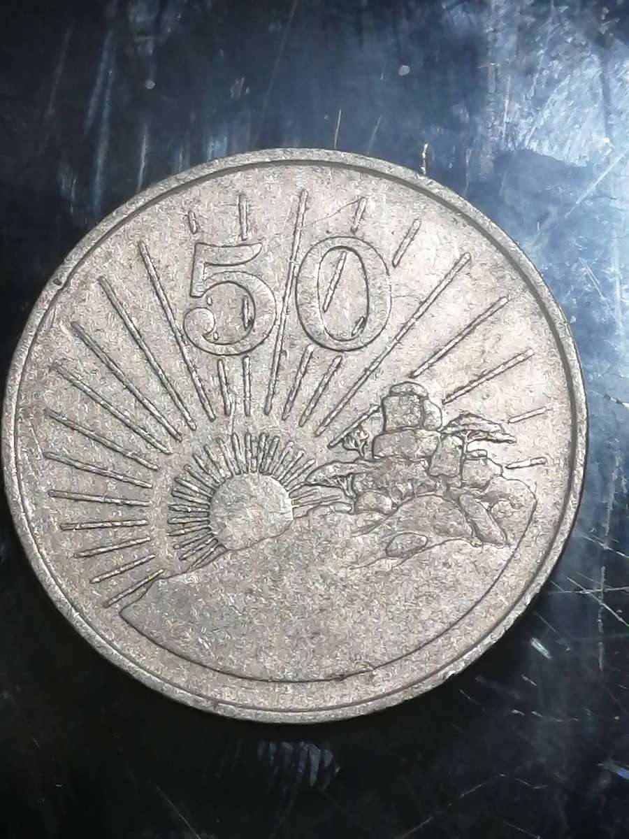 Zimbabwe coin 50c  at 1989