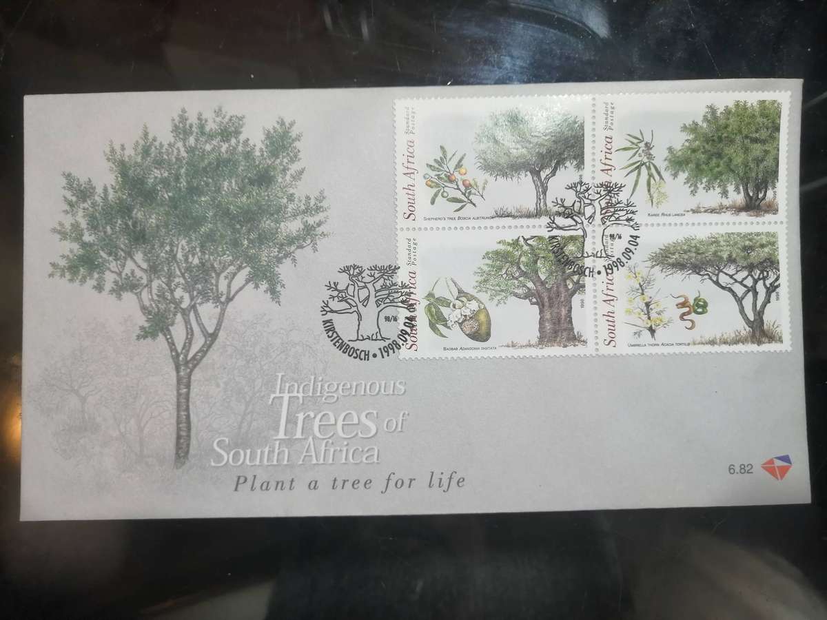 South Africa  1998 Trees on FDC