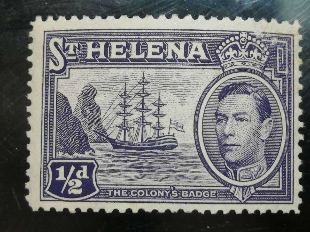St.Helena 1938      KGVI 1/2d  top cnr liltle bad