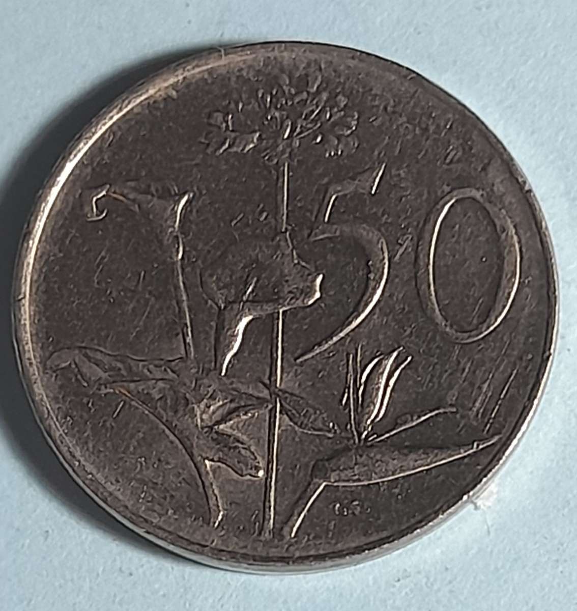 50C COIN SOUTH AFRICA 1988