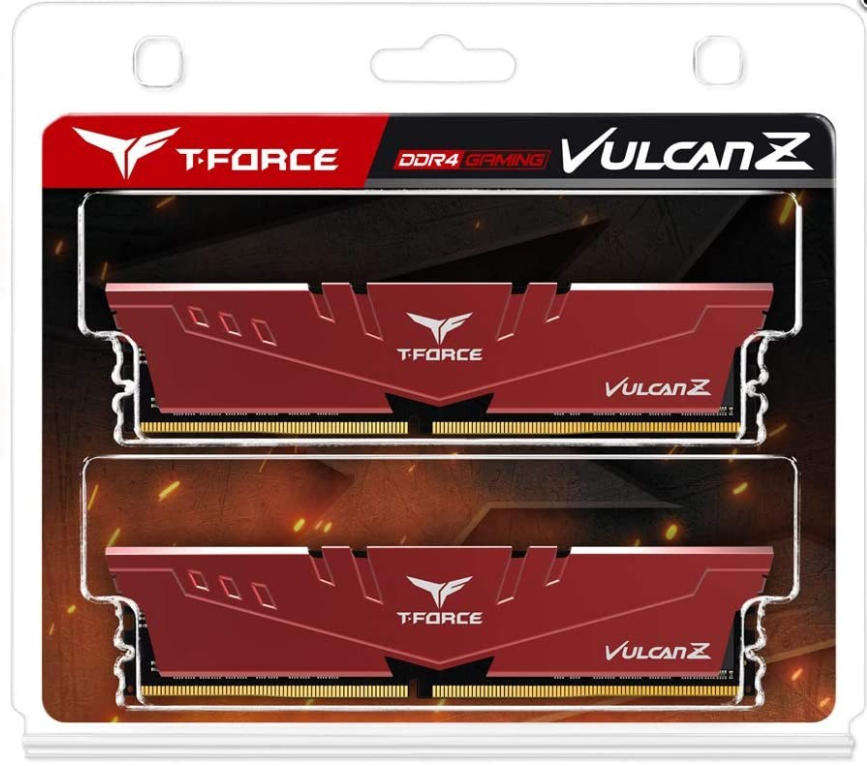 Team T-Force Vulcan Z 16GB DDR4-3200 288pin CL16 1.35V Gaming Memory - Red