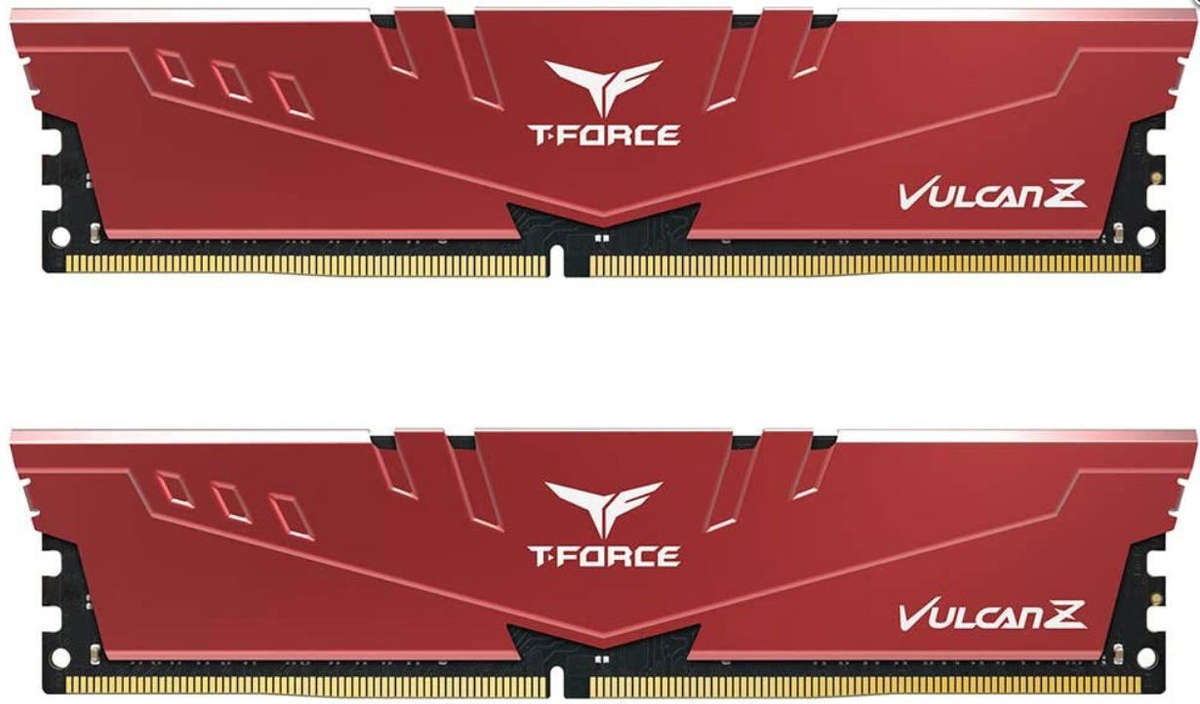 Team T-Force Vulcan Z 16GB DDR4-3200 288pin CL16 1.35V Gaming Memory - Red
