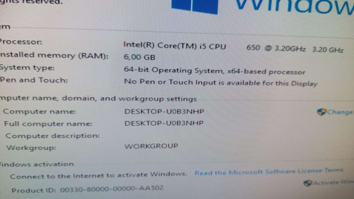 Intel core i5 Desktop