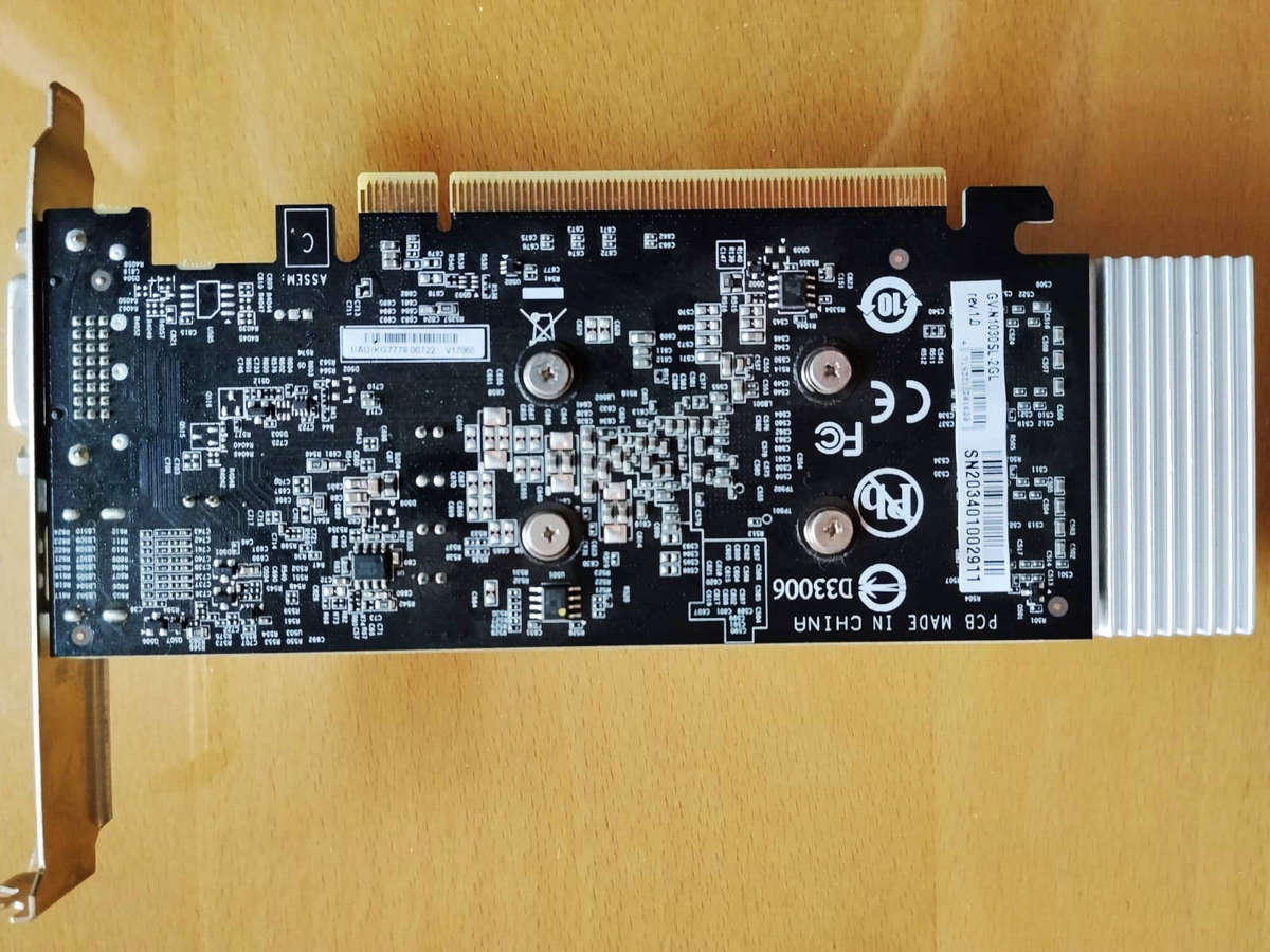 GT 1030 2GB GDDR5 Fanless Graphics Card with Original Packaging