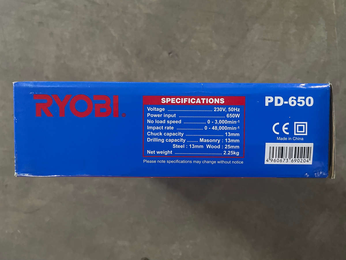 RYOBI 650W Impact Corded  Drill PD-650