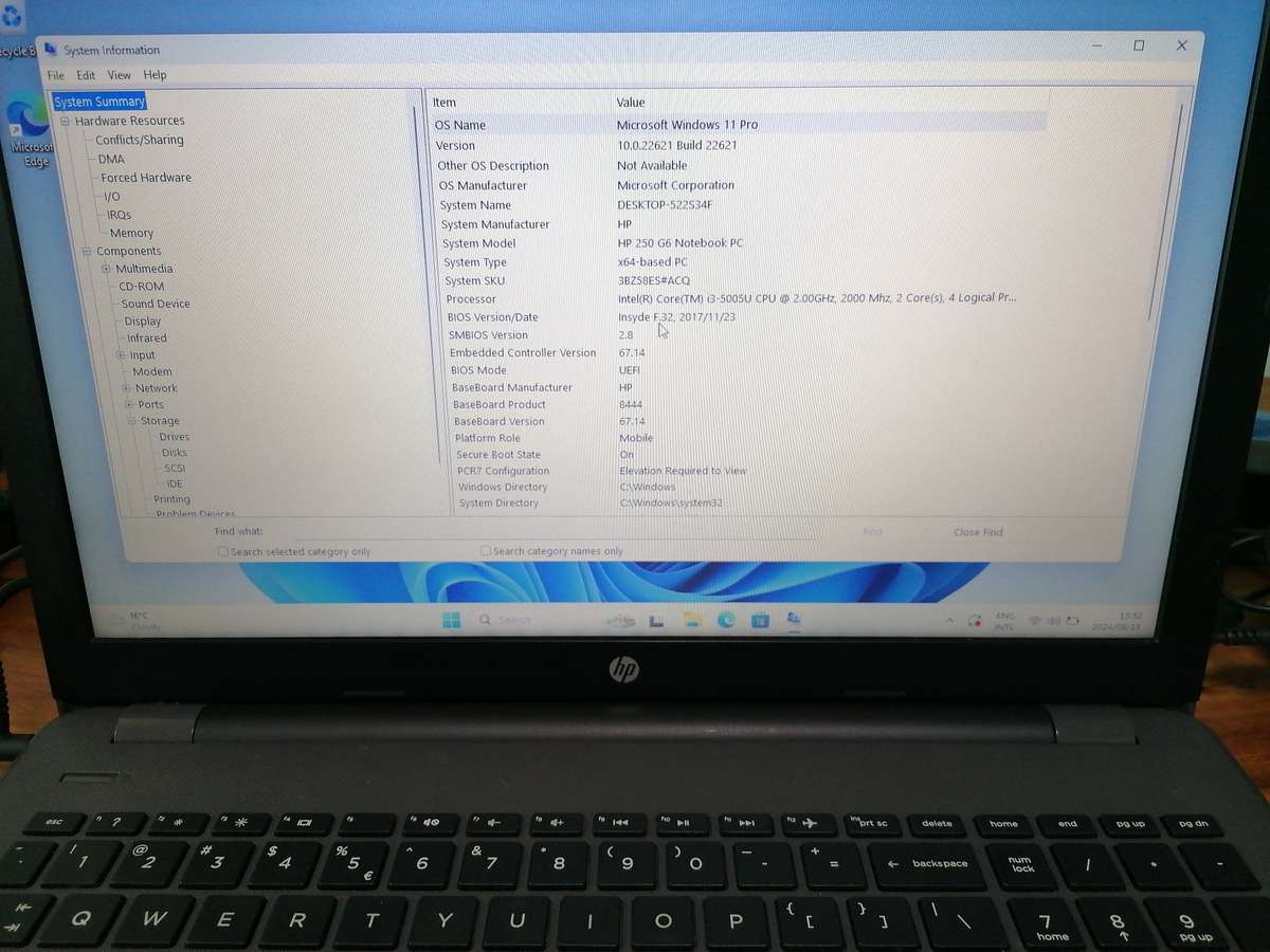 HP 250 G6 Notebook Upgraded