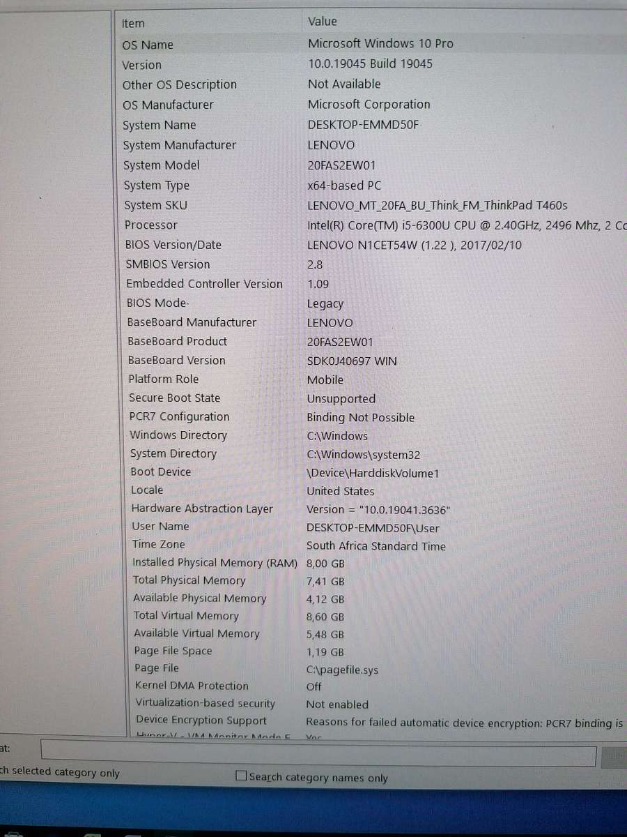 Lenovo Thinkpad T460s