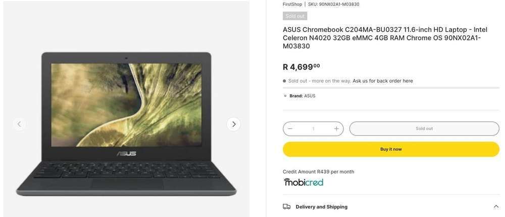 On Special - Like New Asus Chromebook Laptop