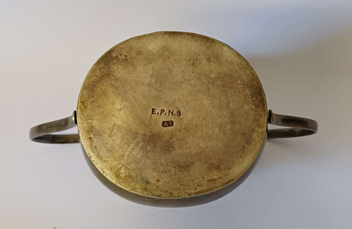 Silver plated sugar bowl