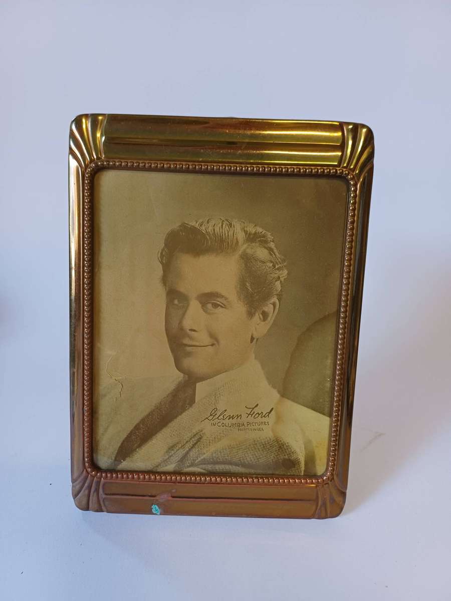 Vintage Hollywood Regency Brass Picture Frames - Set of 2