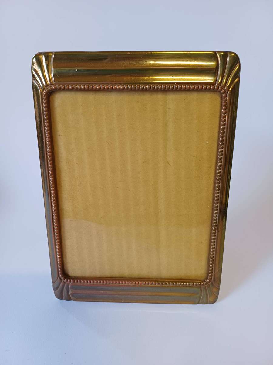 Vintage Hollywood Regency Brass Picture Frames - Set of 2