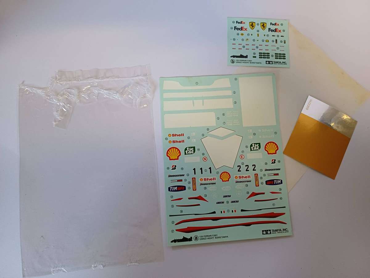 Tamiya 1/20 Ferrari F2001 Model Kit - Michael Schumacher's 2001 F1 Car