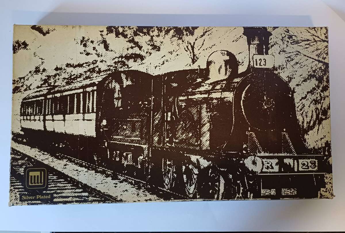 Vintage Silver Plated Serving Tray with Glass Inserts - L'argenterie