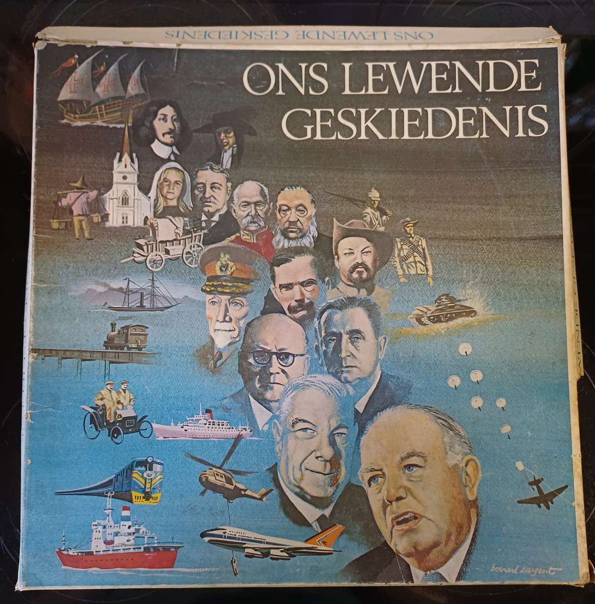 Vinyl LP record Box Set "Ons Lewende Geskiedenis" - South African History Collection