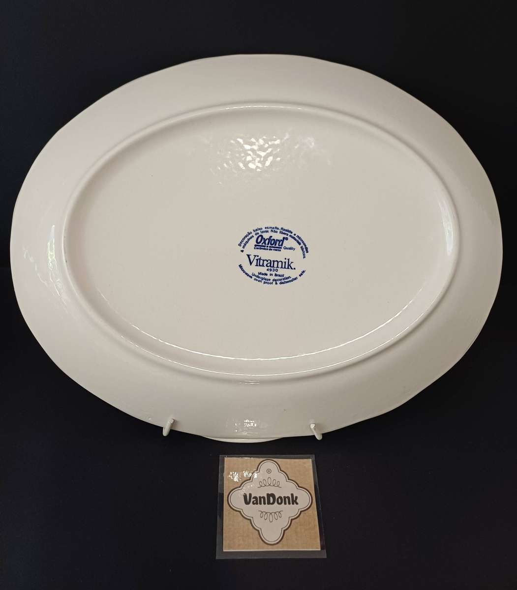 Oxford Vitramik Porcelain Serving Platter - "Coaching Scene"