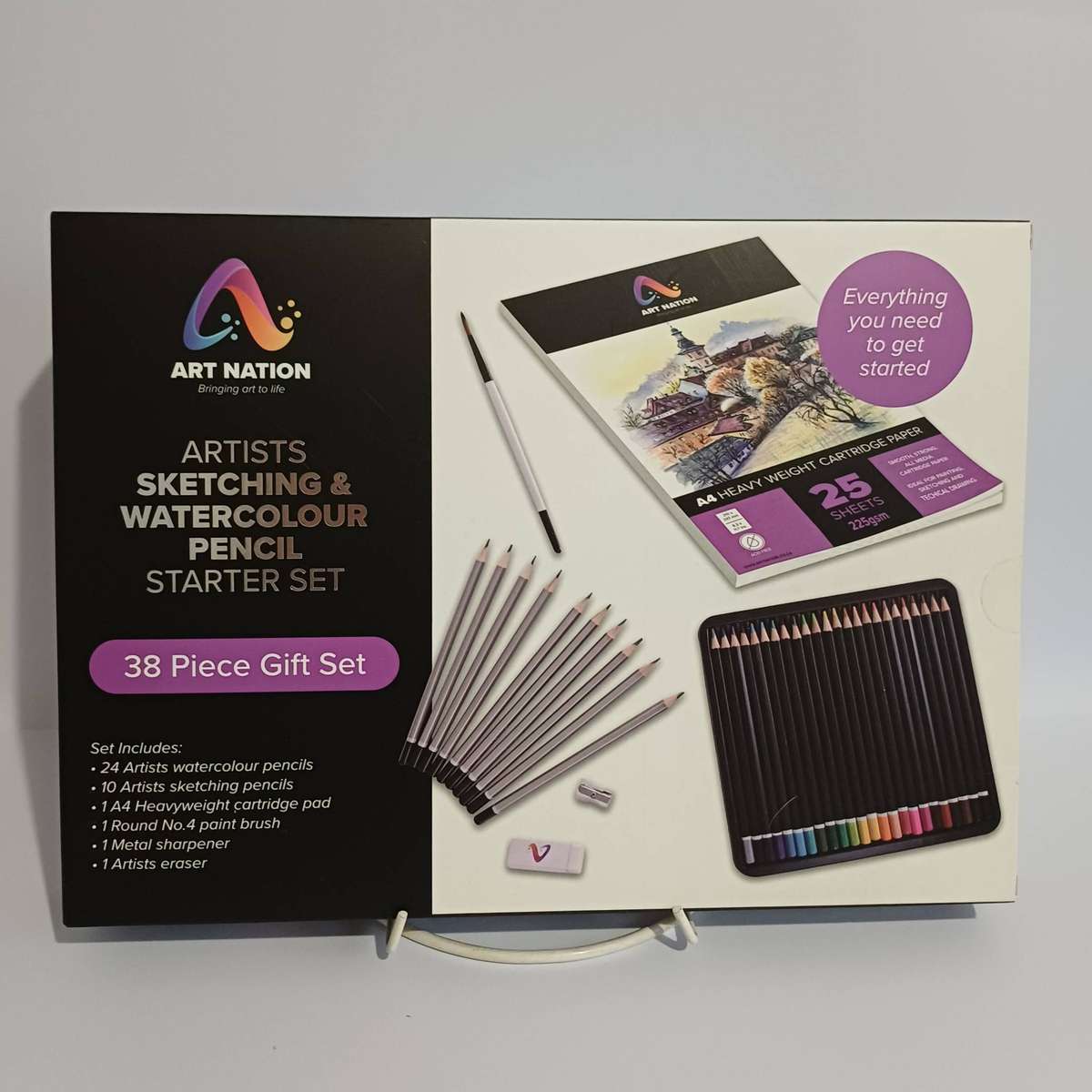 Art Supplies: Art Nation Sketching and Watercolour Pencil starter set