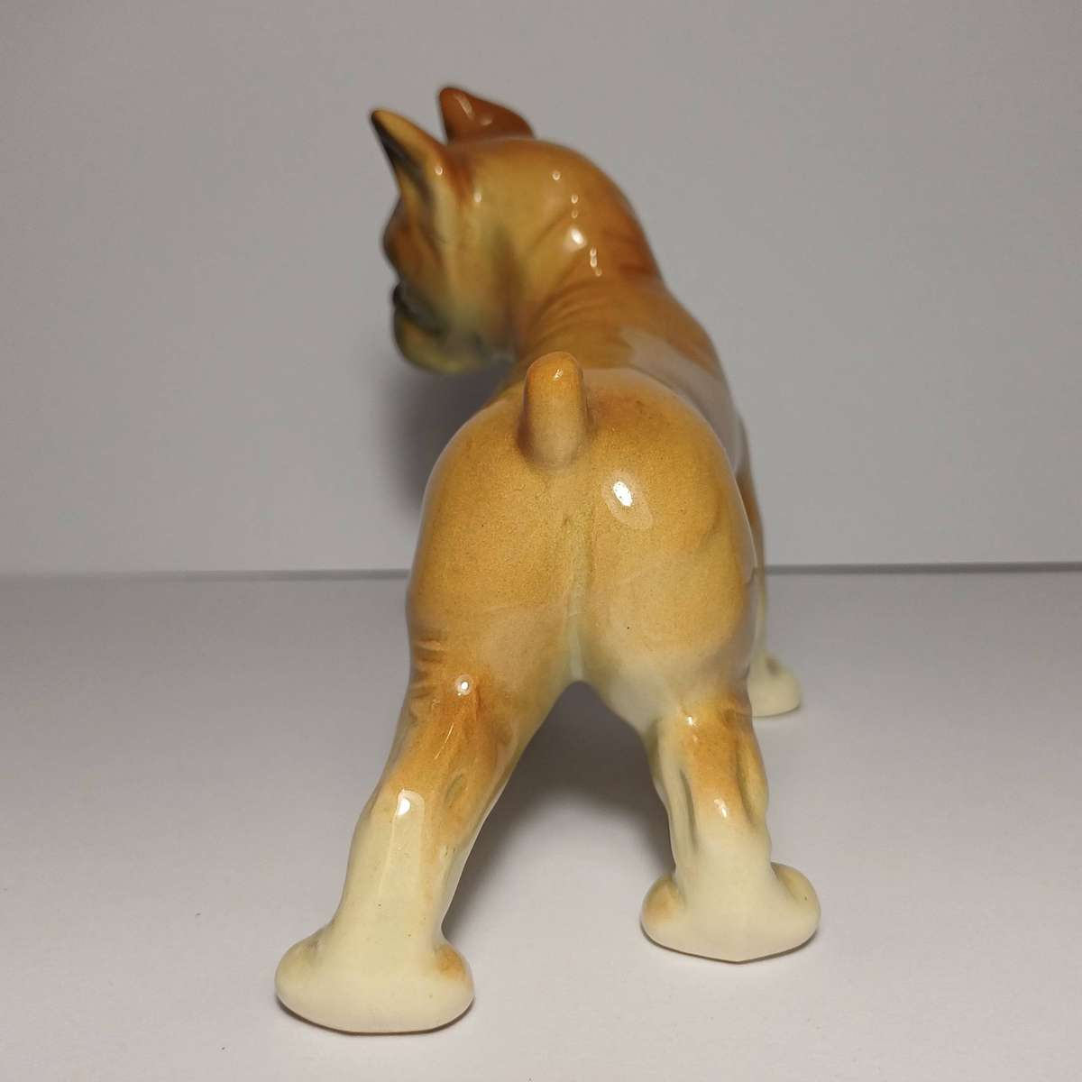 West German Cortendorf Porcelain Boxer Puppy Figurine