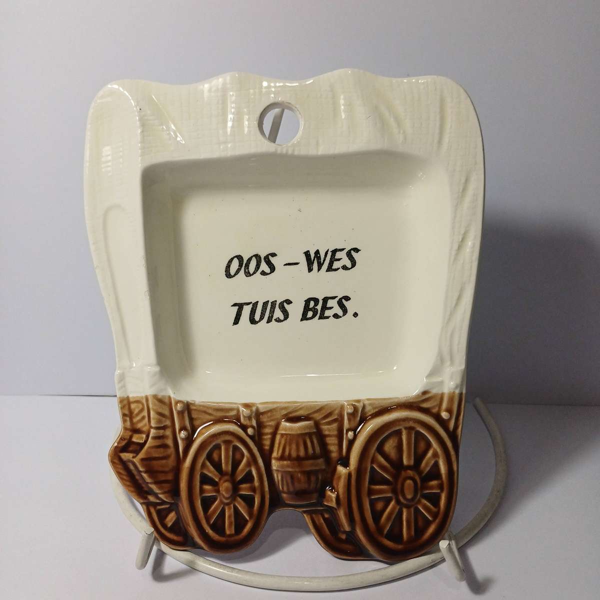 Afrikaanse Ossewa keramiek bakkie