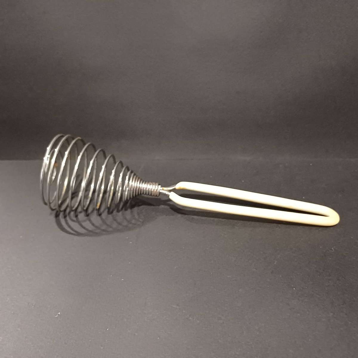 Mid-century spring coil whisk - rustic kitchenalia