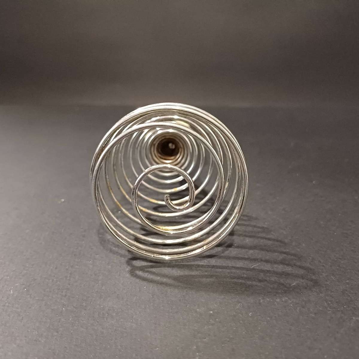 Mid-century spring coil whisk - rustic kitchenalia