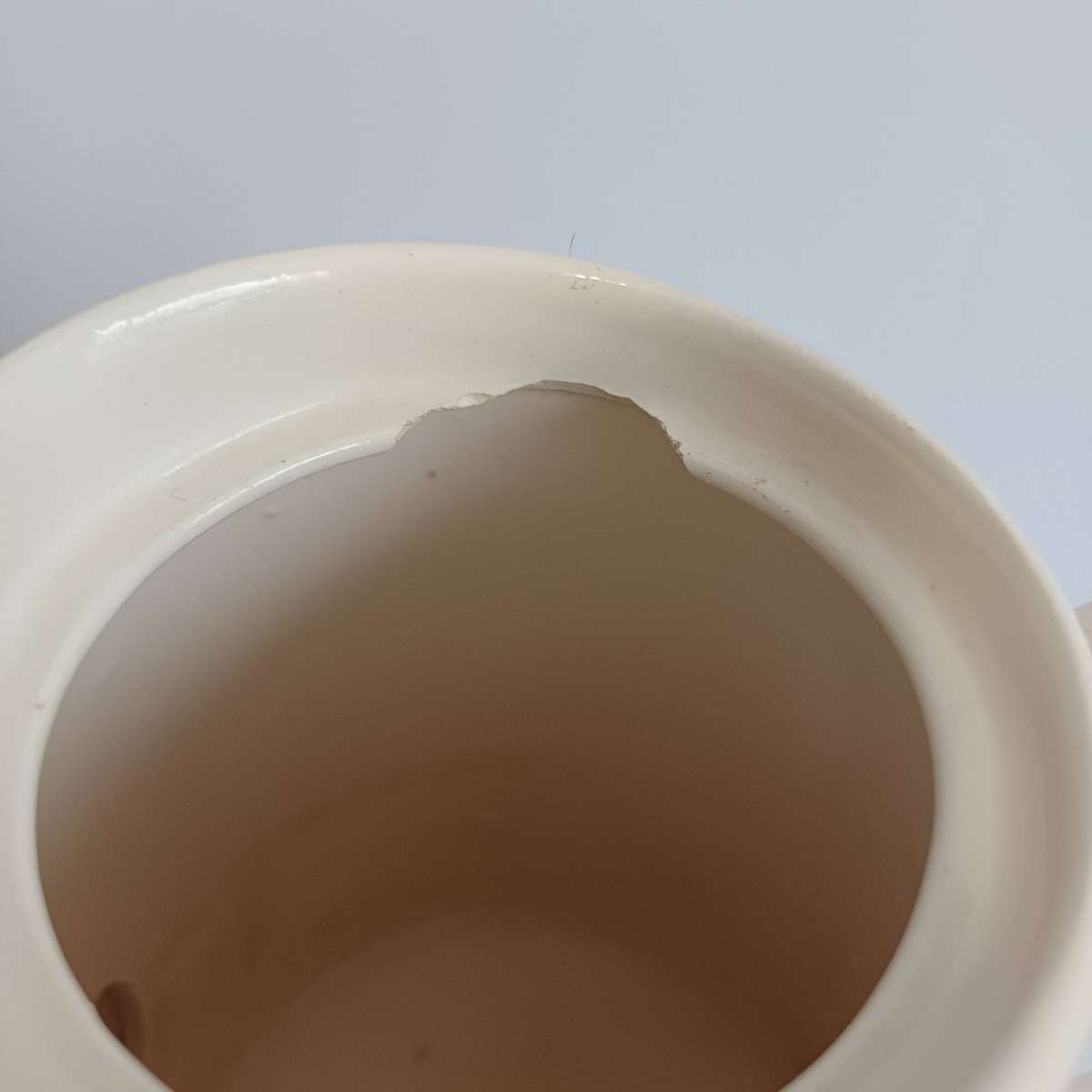 Retro Ceramic Coffee pot (hidden chip) with Lid, Sugar Bowl, Creamer.