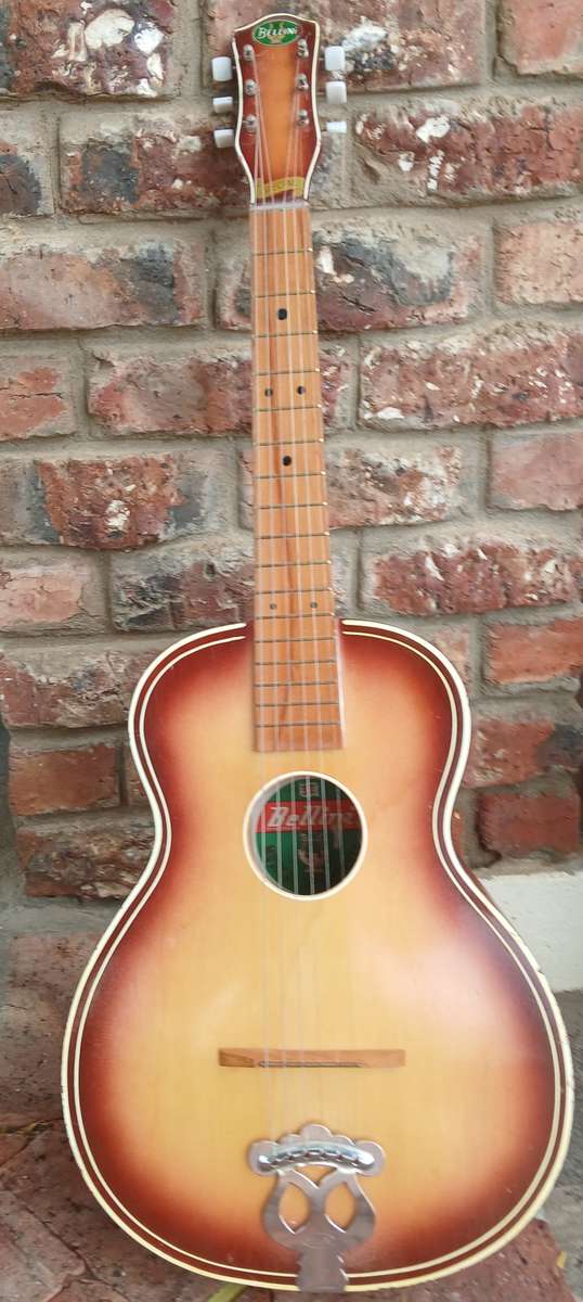 Bellini Special arch top acoustic Guitar 1950's to early 1960's made in Pinetown.