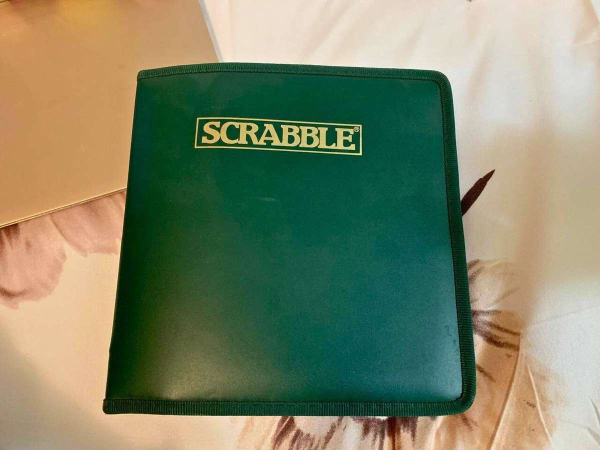 Collectors' Vintage Scrabble: Full Set of 100 Tiles, Original Case