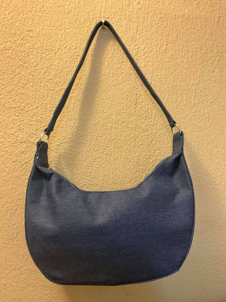 Navy Denim Half-Moon Style Bag | SA Shopping Mall Exclusive Collection