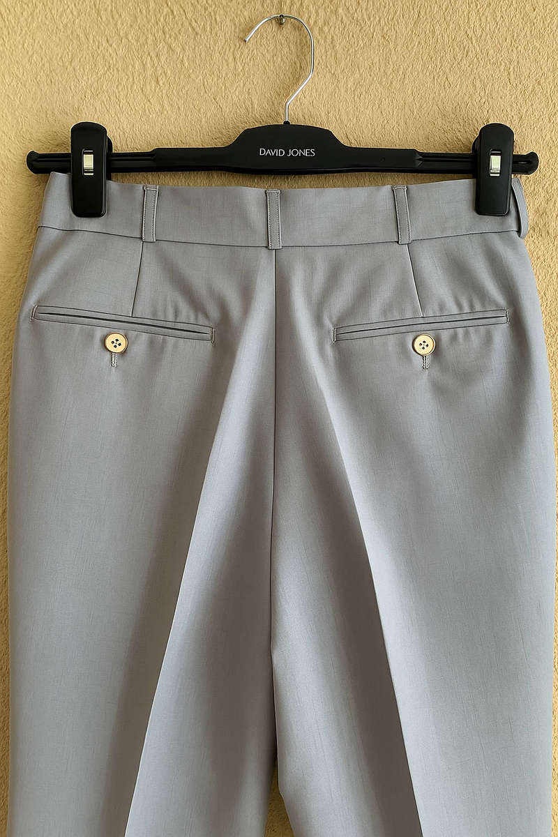 Custom Style Light Gray Formal Pants for Men