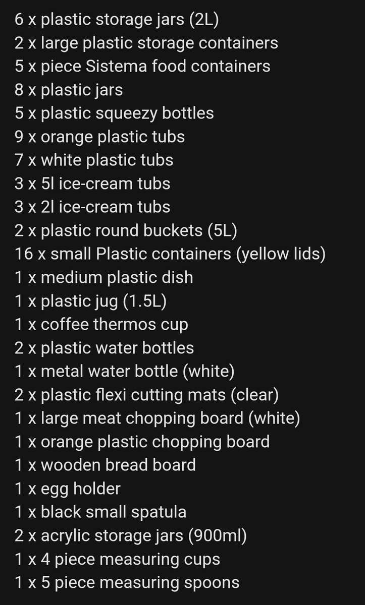 Kitchen Plastics & Containers