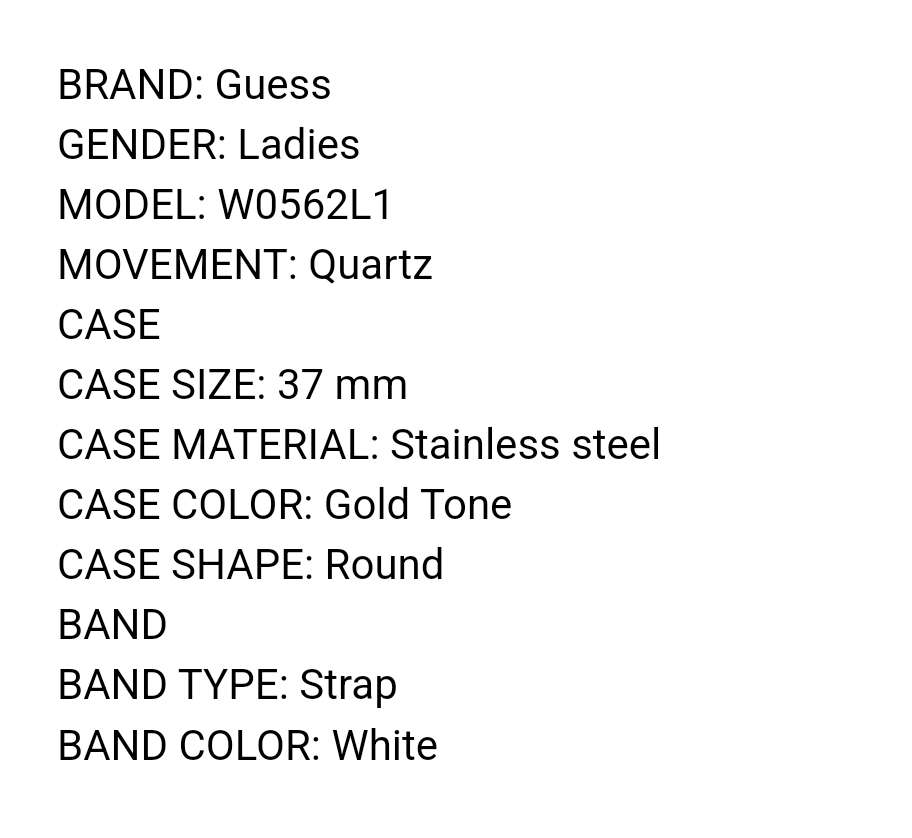 GUESS CHRONOGRAPH WOMEN'S WATCH