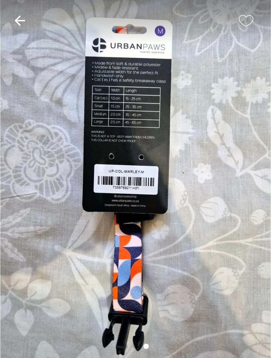 Urban Paws Dog Collars (x2)