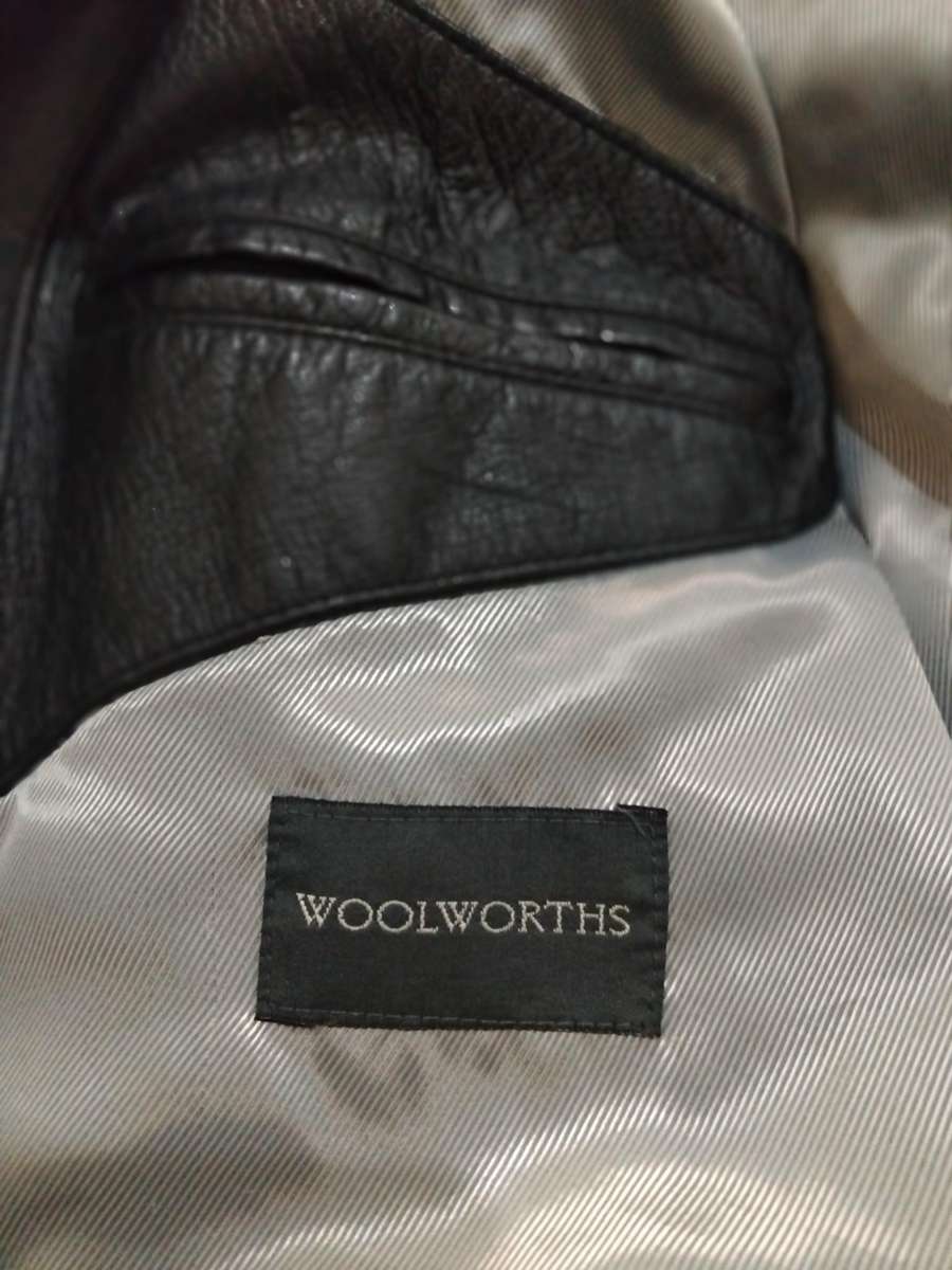 Woolworths Genuine Leather Trench Coat